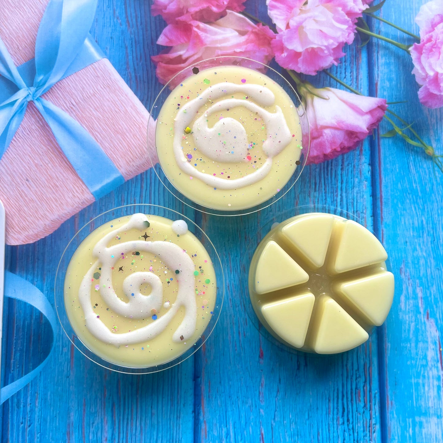 Lemon Butter Cookies Round Segment Wax Melt Snap Bar