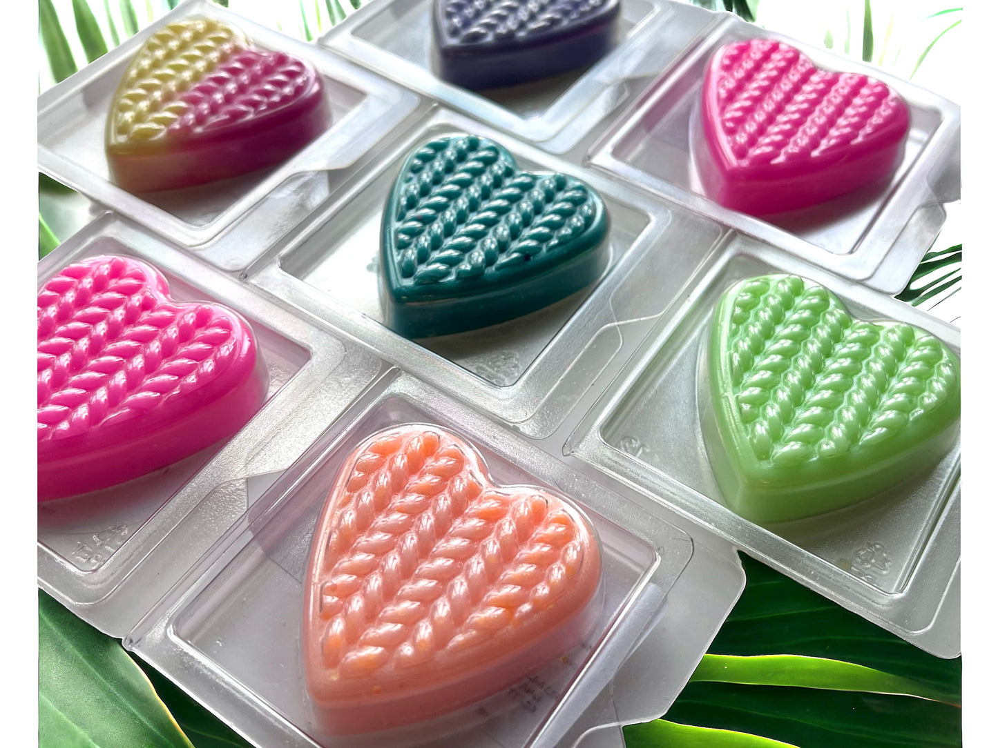 7 For Price Of 5 Knitted Heart Mini Clam ~ Home, Laundry/Cleaning & Odouraze Scented ~ Mix & Match