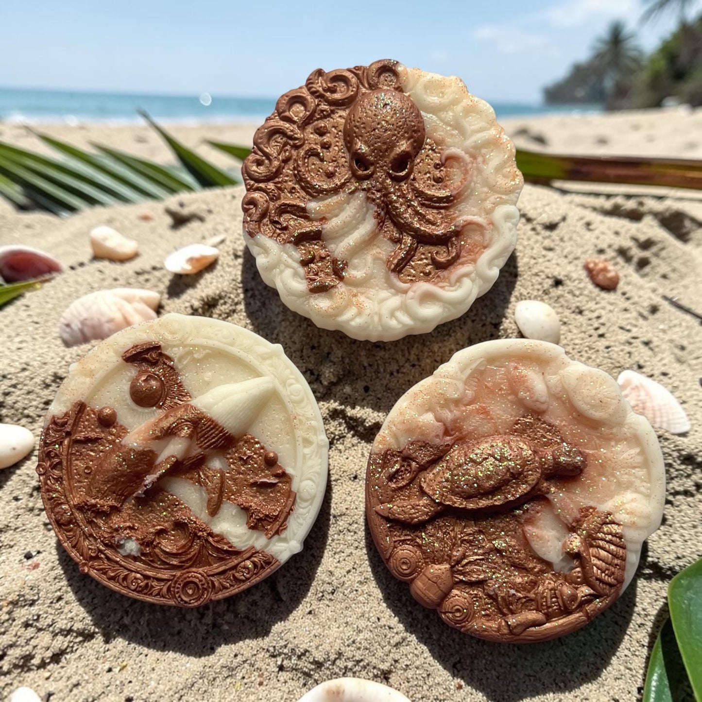 Caribbean Coconut ~ Turtle, Whale, Octopus Shaped Wax Melts