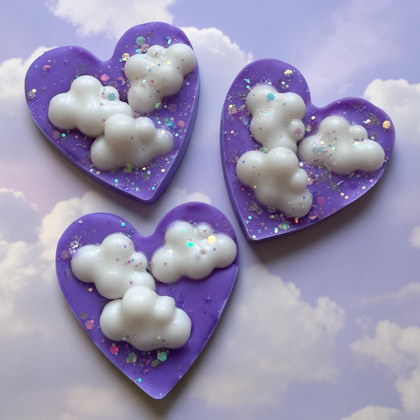 Purple Rain ~ Cloud Heart Slab Wax Melt