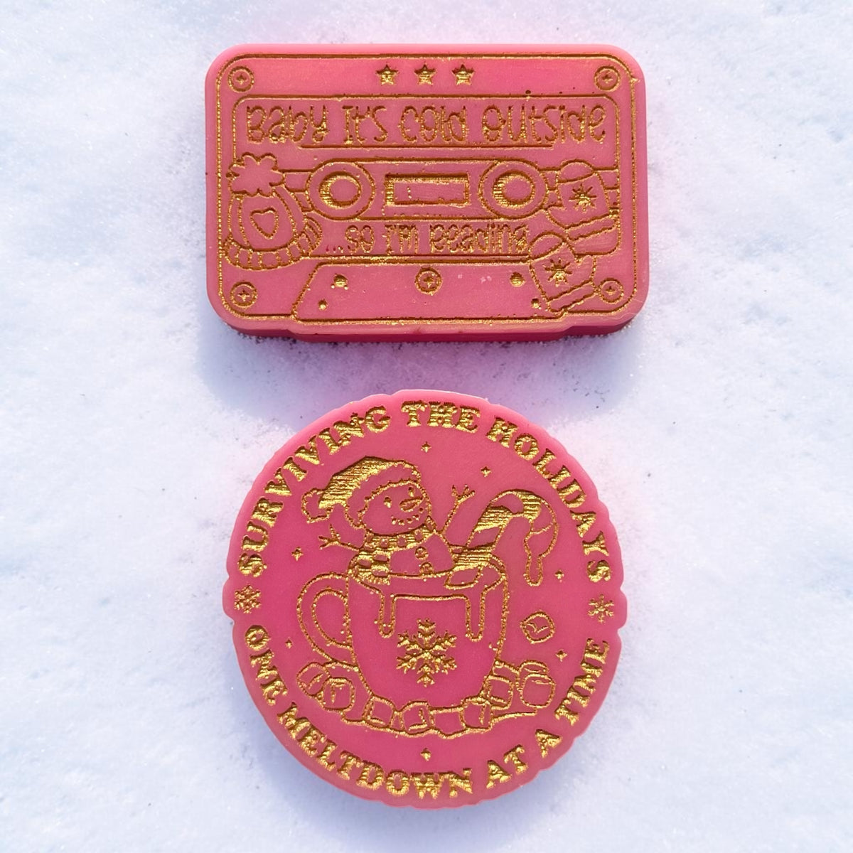 Snowflake Cookie & Winter Cherry Jam ~ Christmas Wax Melt