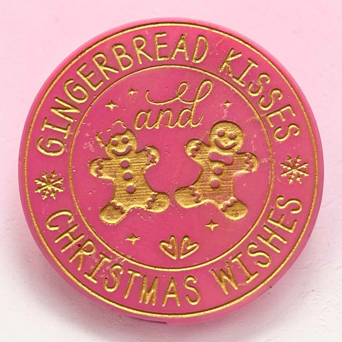 Snowflake Cookie & Winter Cherry Jam ~ Gingerbread Slab Wax Melt