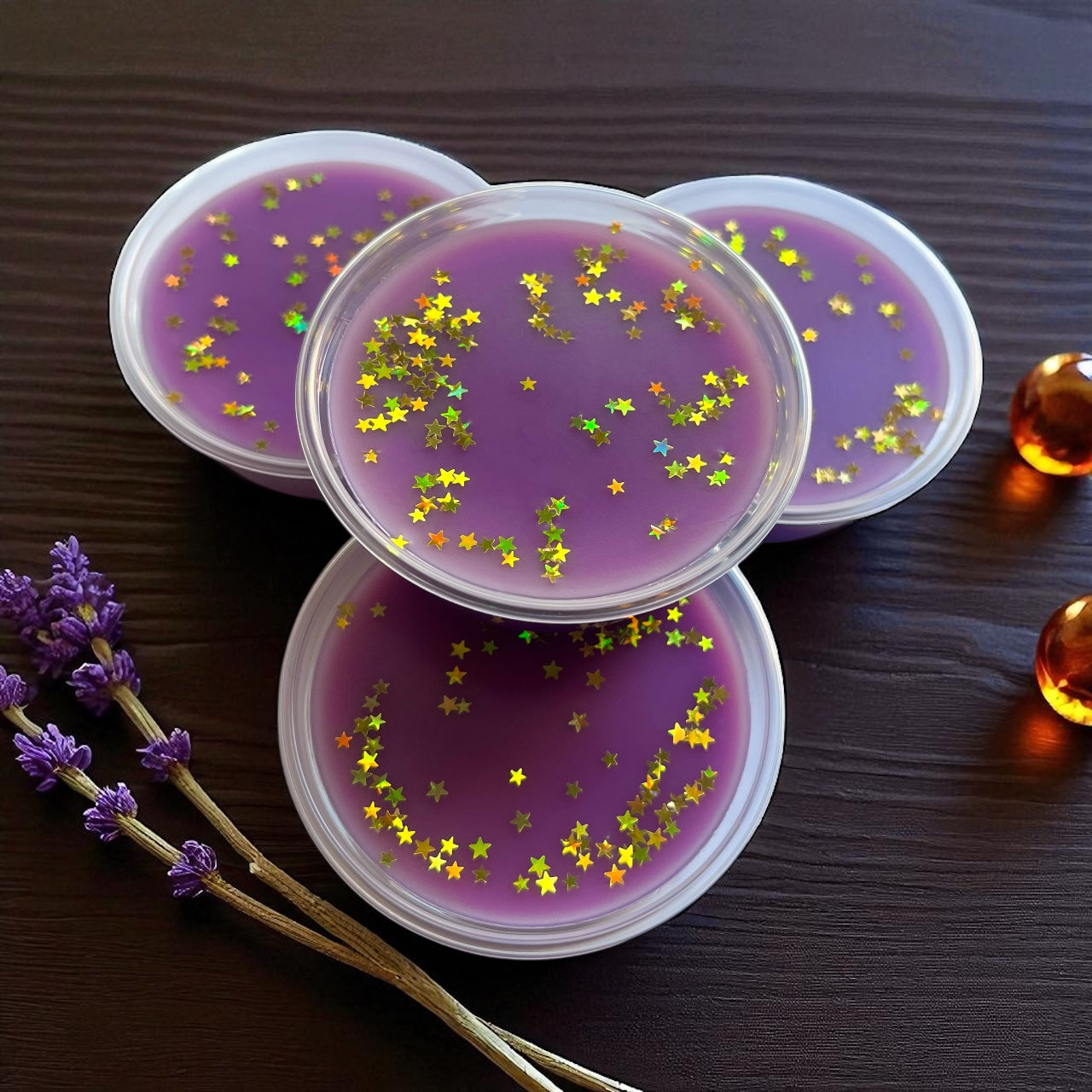 Amber & Lavender Round Pot Wax Melt