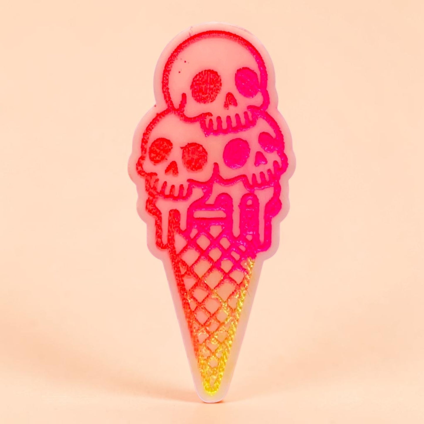 Tutti Frutti Ice Cream ~ 1 x Skull Ice Cream Wax Melt
