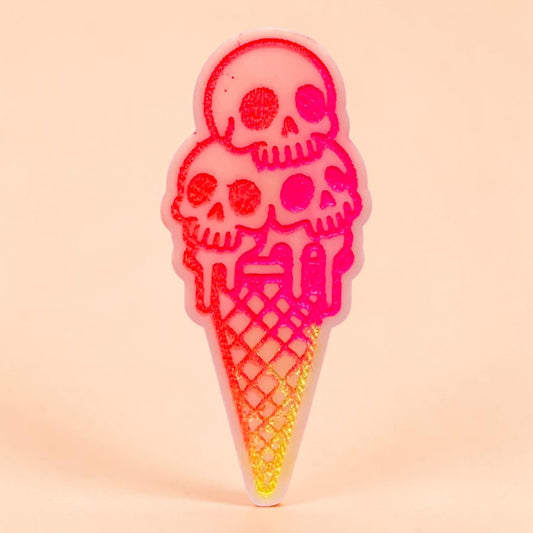 Tutti Frutti Ice Cream ~ 1 x Skull Ice Cream Wax Melt