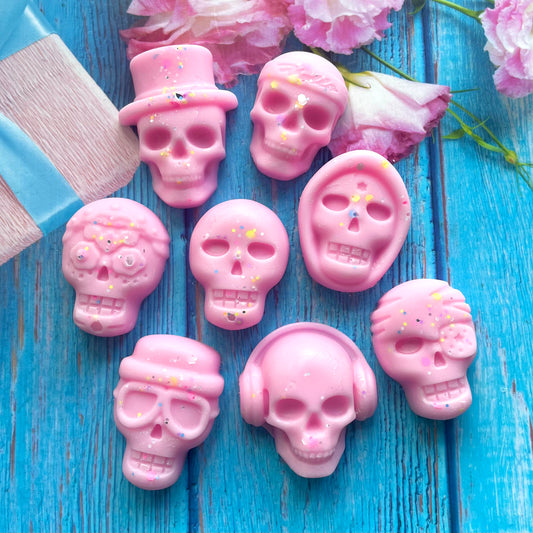 Rainbow Bubblegum 2 Pack of Skull Wax Melts