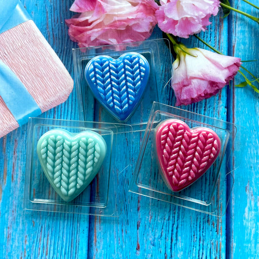 Knitted Heart Sample ~ Various Scents.