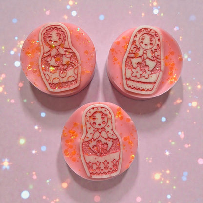 Fried Peaches ~ Russian Doll Wax Melt Slab