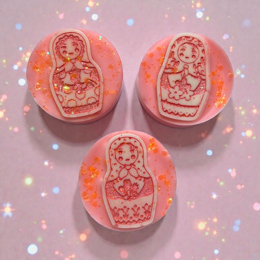 Fried Peaches ~ Russian Doll Wax Melt Slab