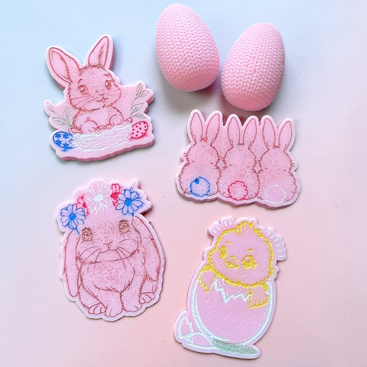 Comfortable Cherry Blossom & Sweet Pea ~ Bunny/Chick Wax Melt