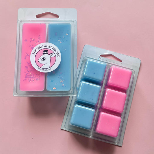 Raspberry Slushie & Strawberry Slushie ~ 6 Segment Duo Clam Wax Melts