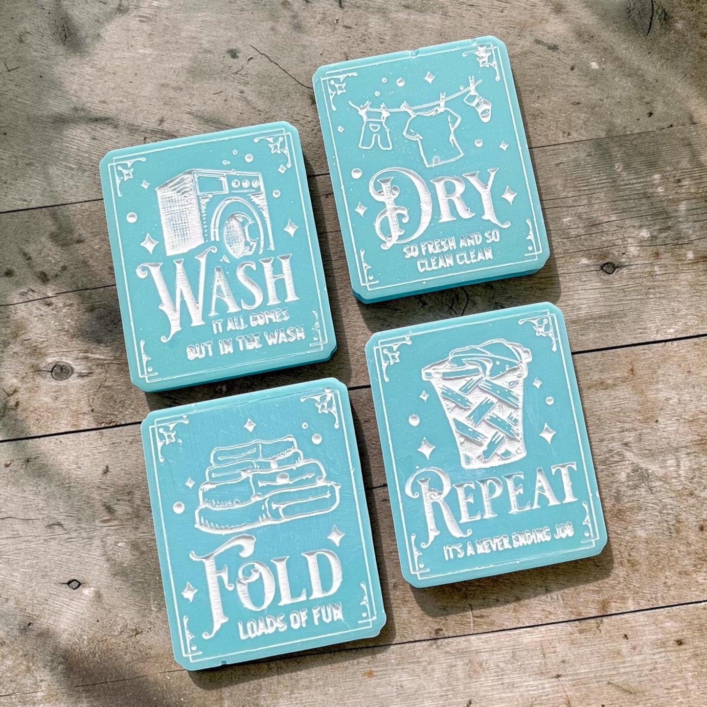 Lenny Frosted Eucalyptus ~ Wash Dry Fold Repeat Wax Melt
