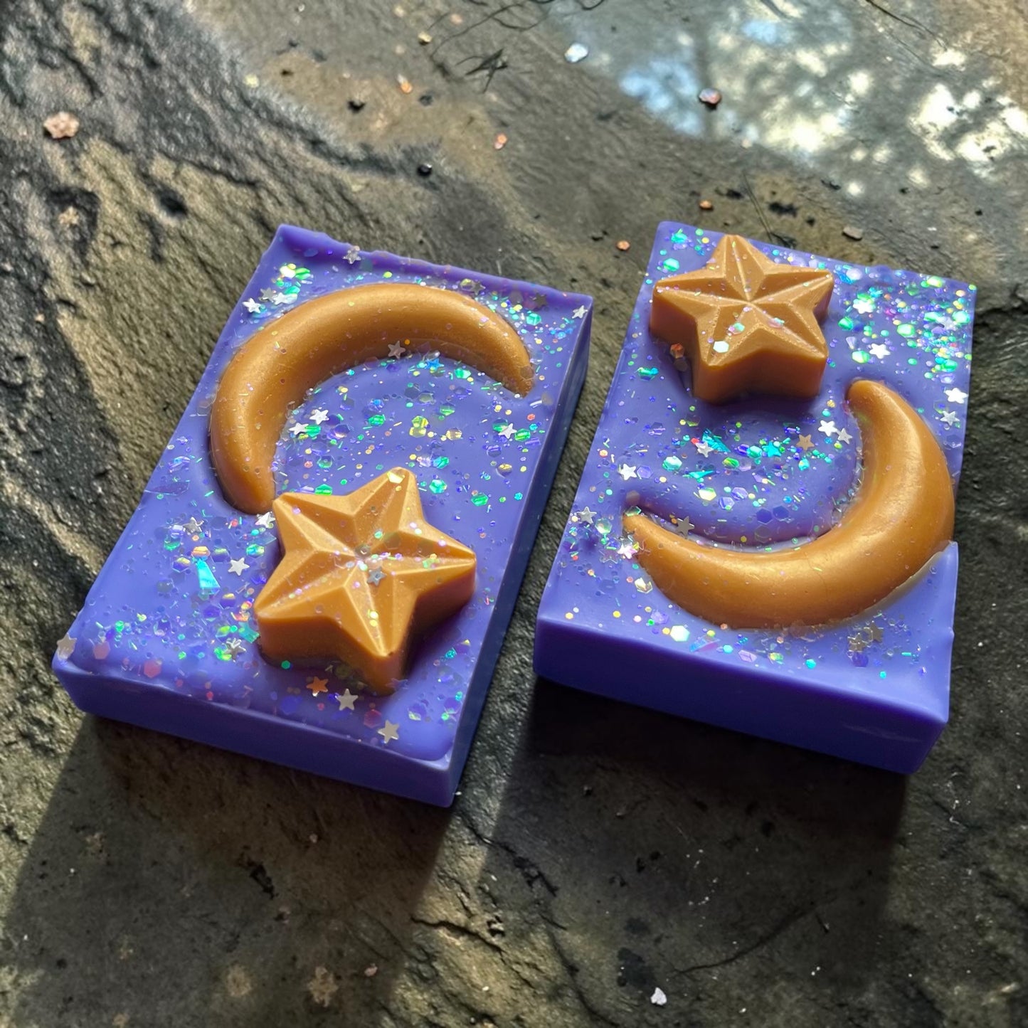 Indigo Moon ~ Star & Moon Slab Wax Melt