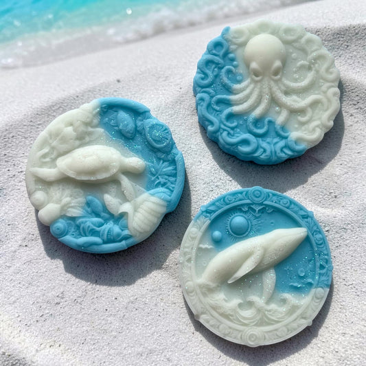 Riviera Postcard ~ Turtle, Whale, Octopus Shaped Wax Melts