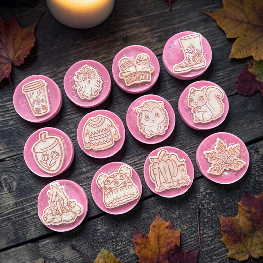 Raspberry & Tonka ~ Autumn Round Wax Melt