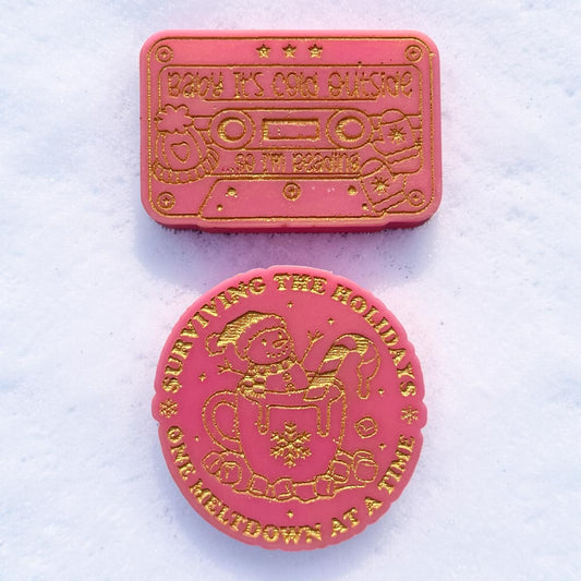 Snowflake Cookie & Winter Cherry Jam ~ Christmas Wax Melt