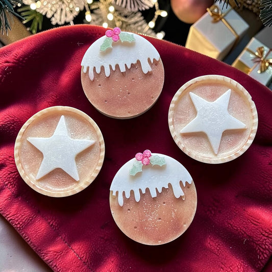 Snowberry & Mistletoe ~  Mince Pie, Christmas Pudding Wax Melt