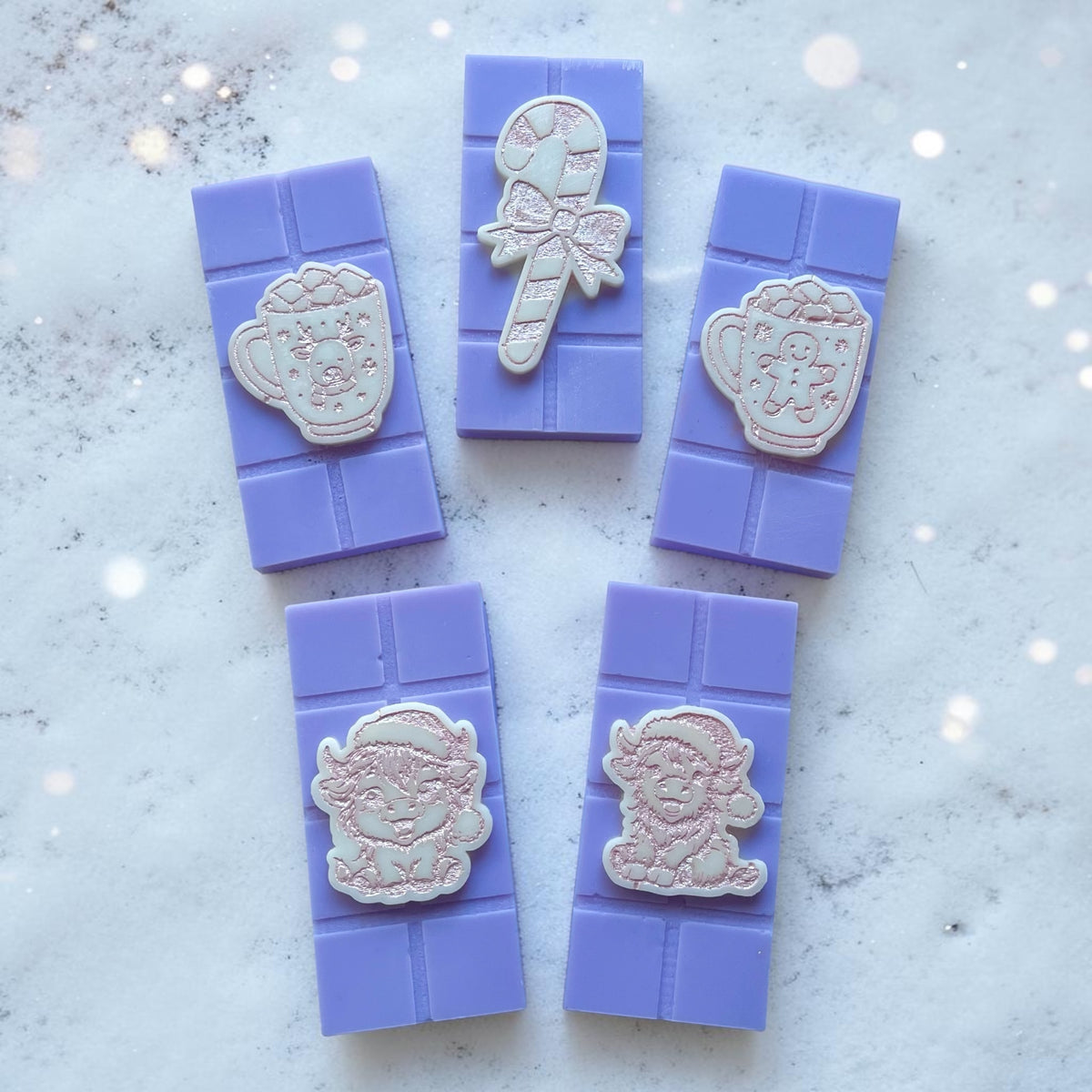 Winter Lilac & Almond Woods ~ Christmas 30g Snap Bar Wax Melt