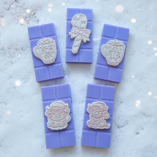 Winter Lilac & Almond Woods ~ Christmas 30g Snap Bar Wax Melt