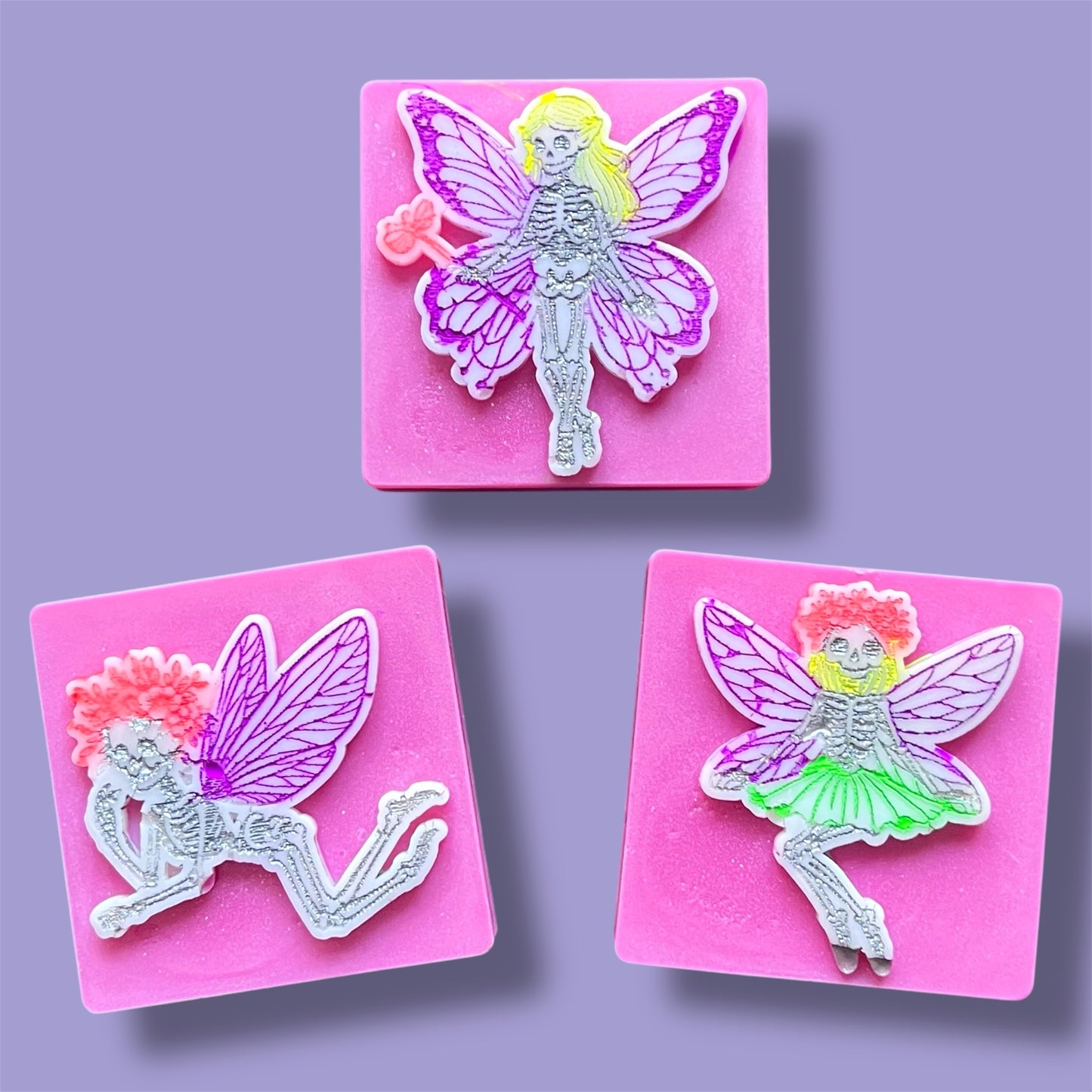 Magnolia & Raspberry Blush ~ Skeleton Fairy Wax Melt