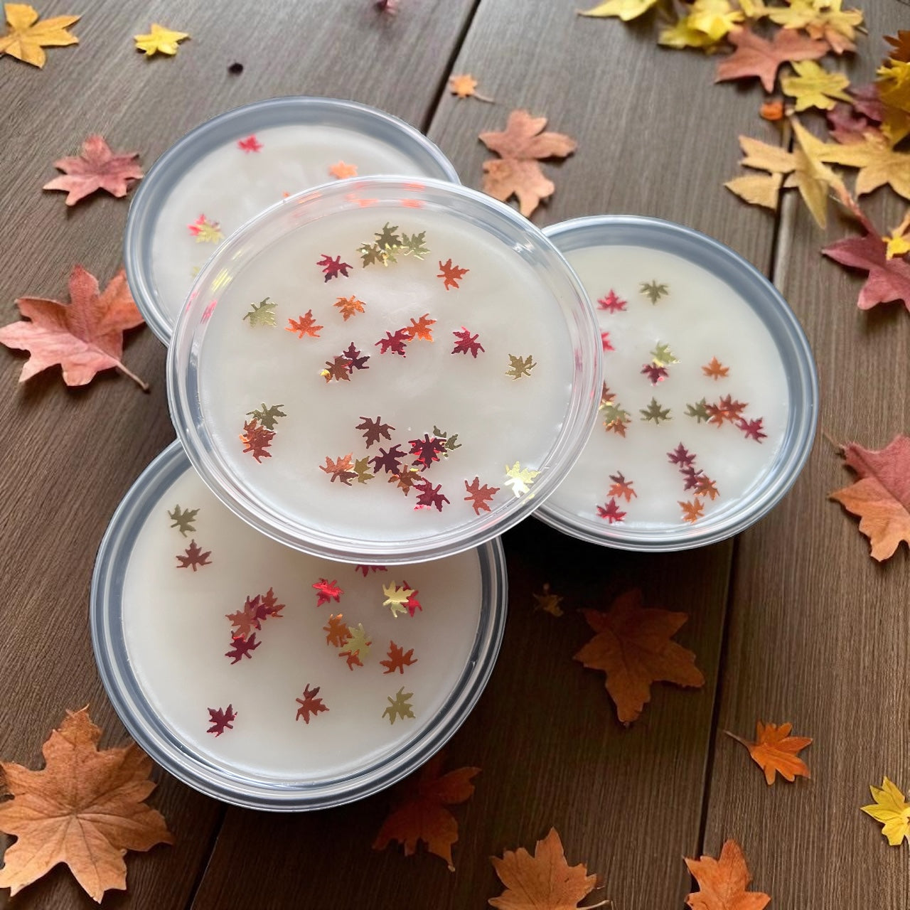 Lenny White Musk & Golden Maple Round Pot Wax Melt