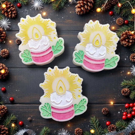 Candy Cane & Cosy Vanilla (House Blend) ~ Candle Shaped Wax Melt