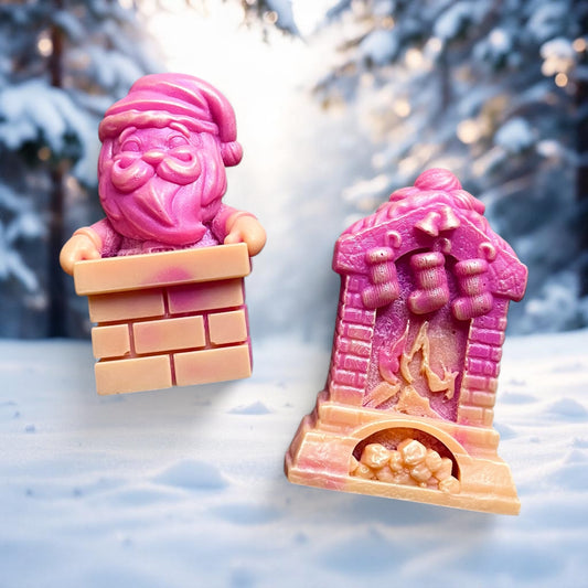 Winter Spice ~ Santa/Fireplace Shaped Wax Melts