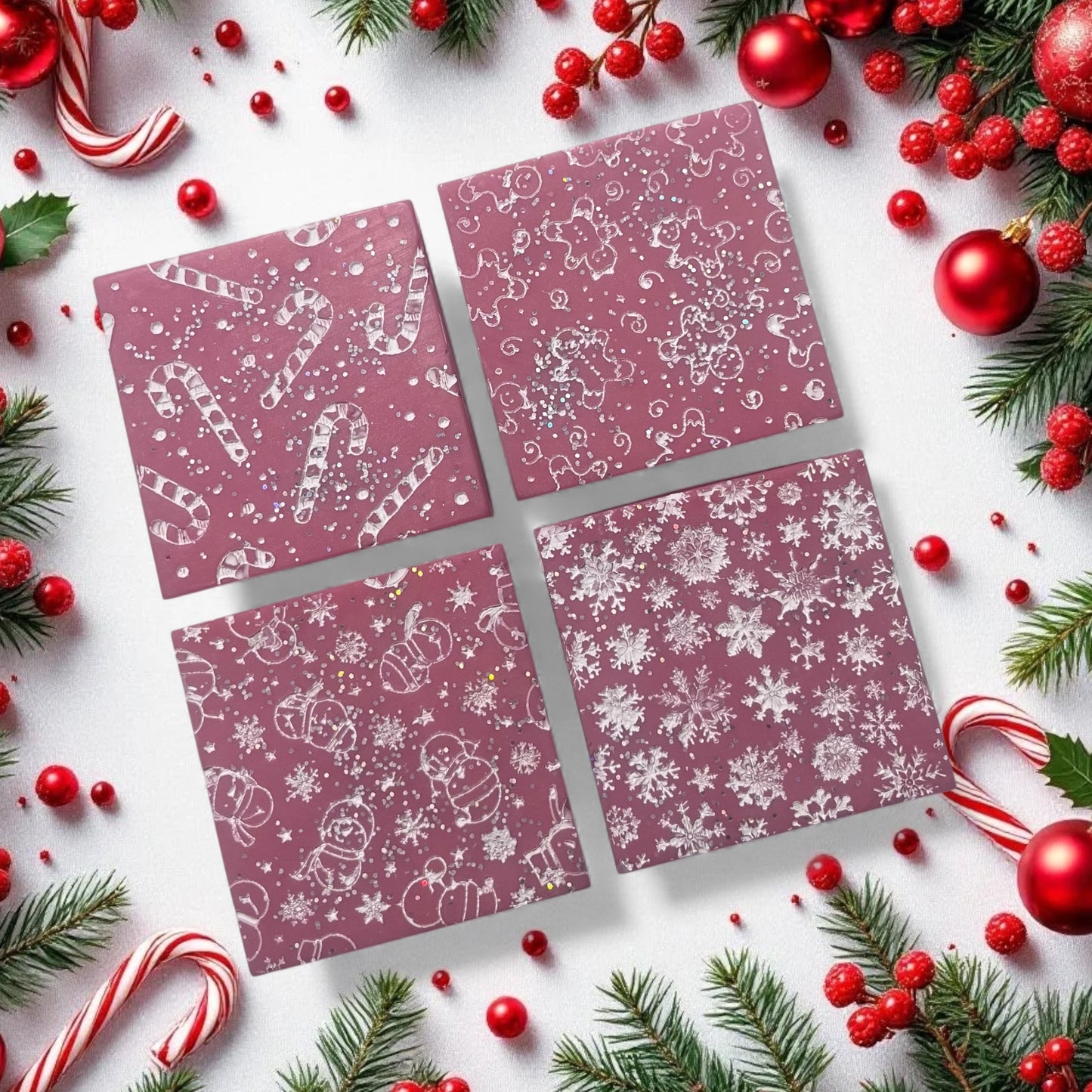 Merry Berry Christmas (Yankee) ~ Christmas Square Wax Melt