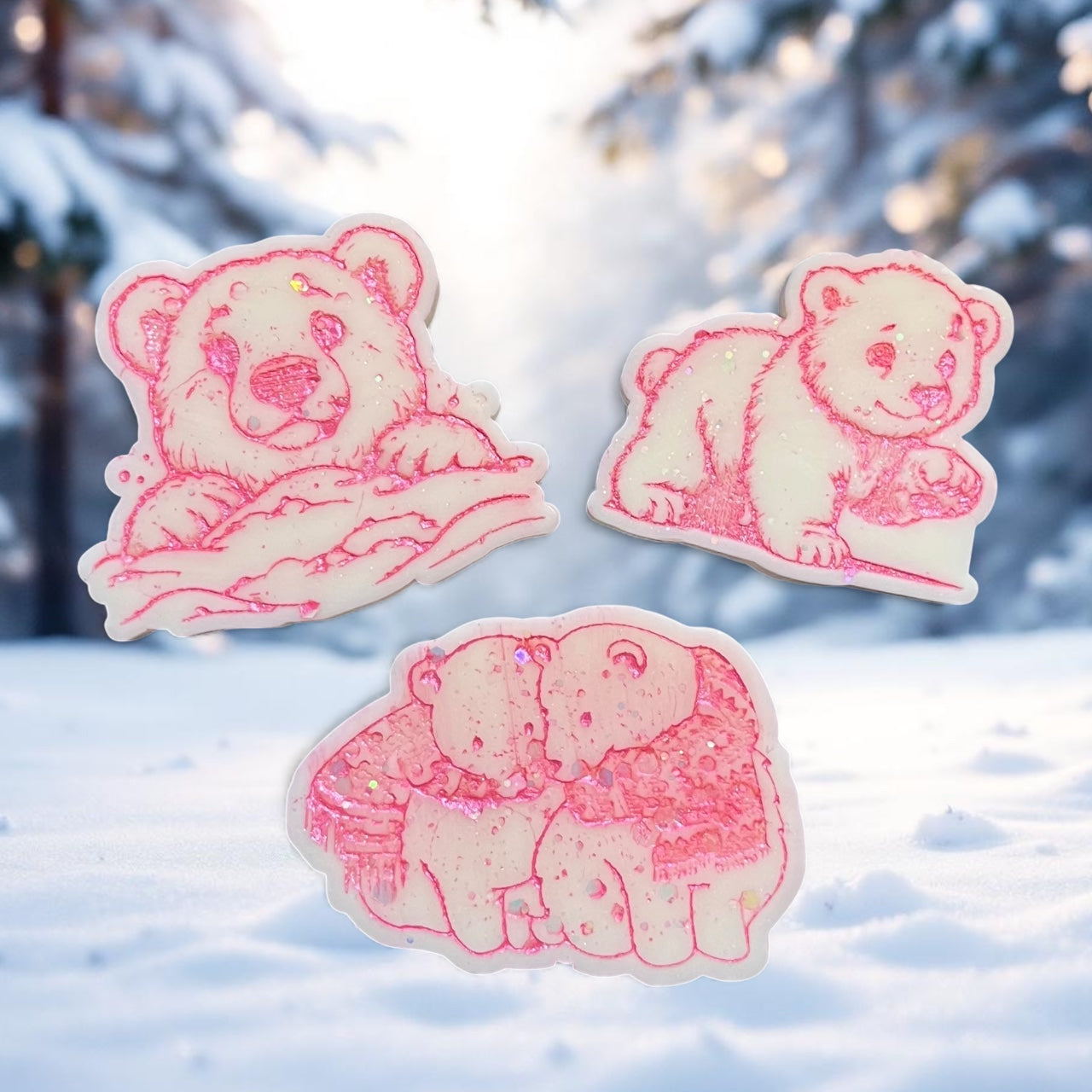 Snowflake Cookie & Winter Cherry Jam ~ Polar Bears Wax Melt