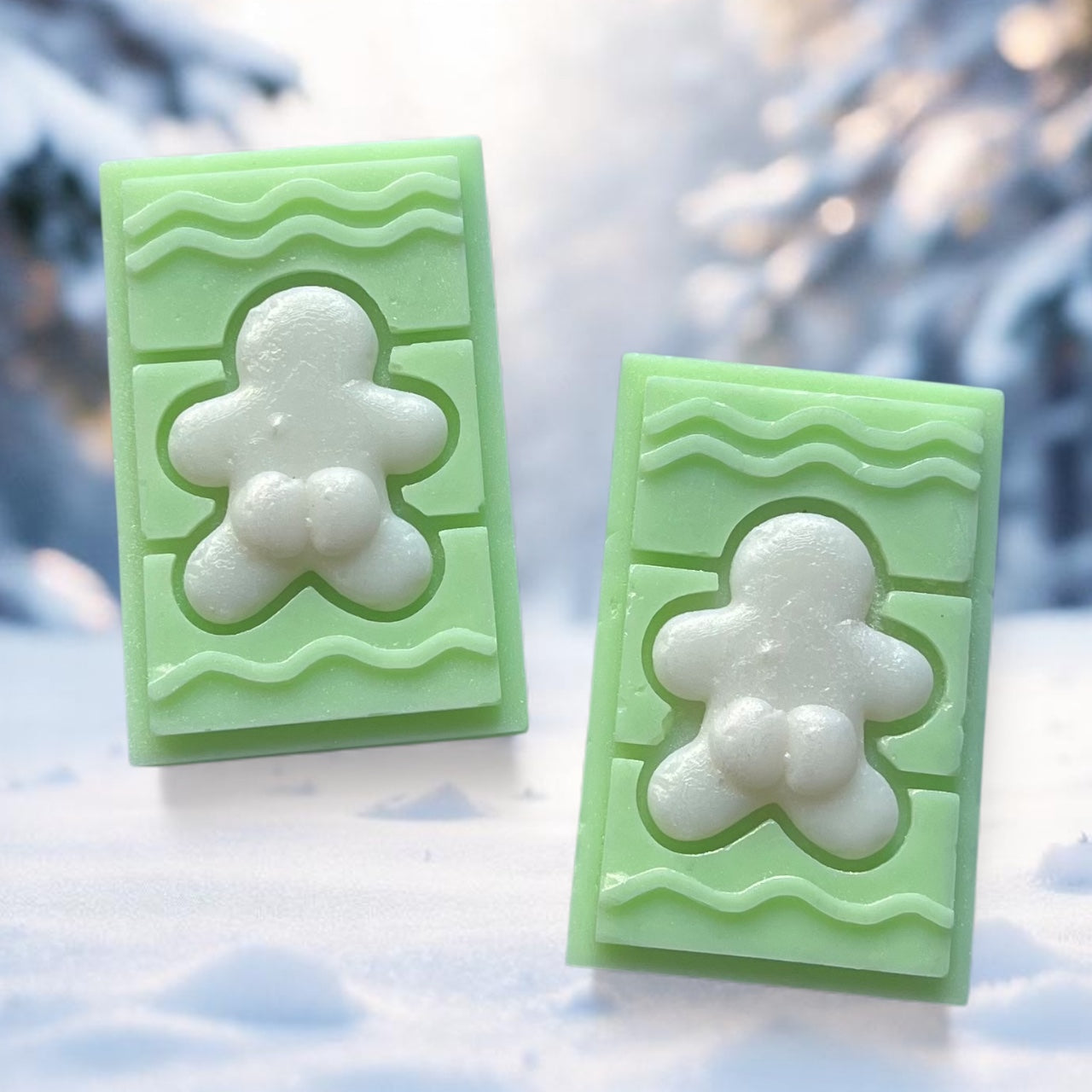 Cotton Headed Ninny Muggin ~ Cheeky Gingerbread Man Mini Snap Bar Wax Melt