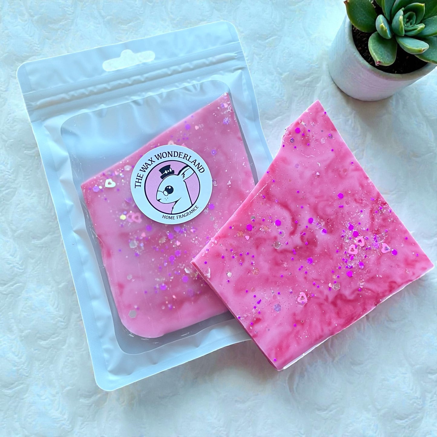 Cherry Kisses & Strawberry Hearts ~ 45g Brittle Bag