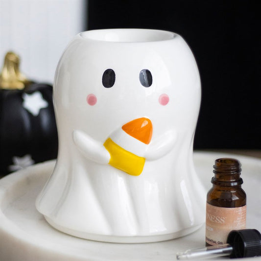 Candy Corn Ghost Shaped Oil and Wax Warmer