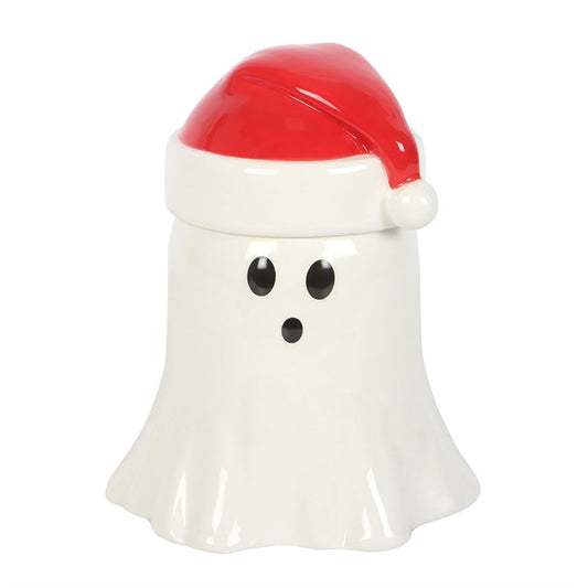 Ghost With Santa Hat Oil and Wax Warmer