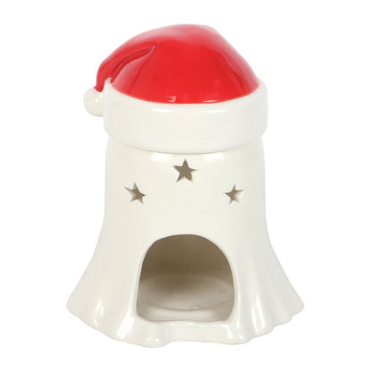 Ghost With Santa Hat Oil and Wax Warmer