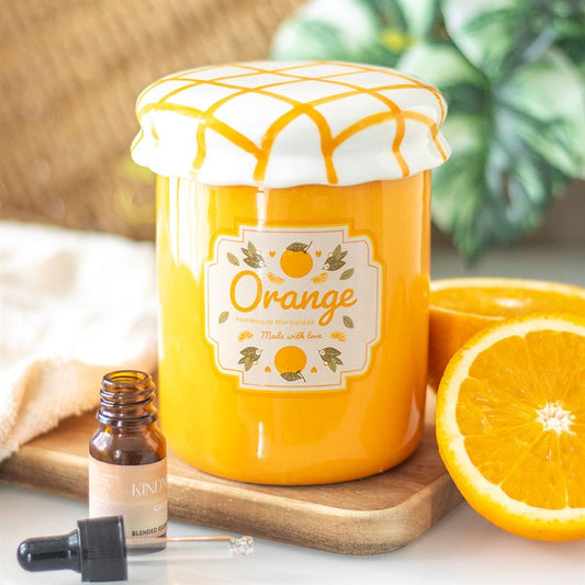 Orange Marmalade Jar Oil and Wax Warmer